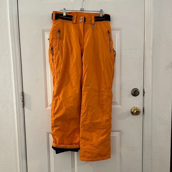 Marker Woman's Orange Ski Snow Boarding Outdoor Winter Pants Sz 8 - Picture 1 of 10